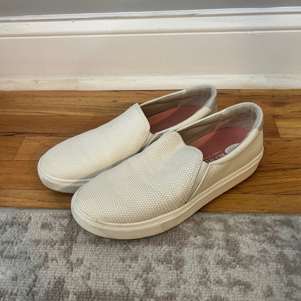 Women’s White Slip-On Sneakers